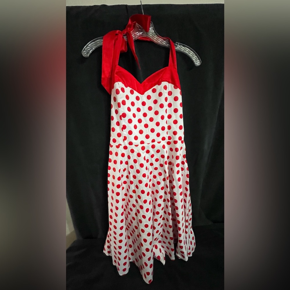 Polka dot rockabilly pin up dress